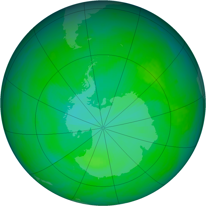 Ozone Map 1991-12-04